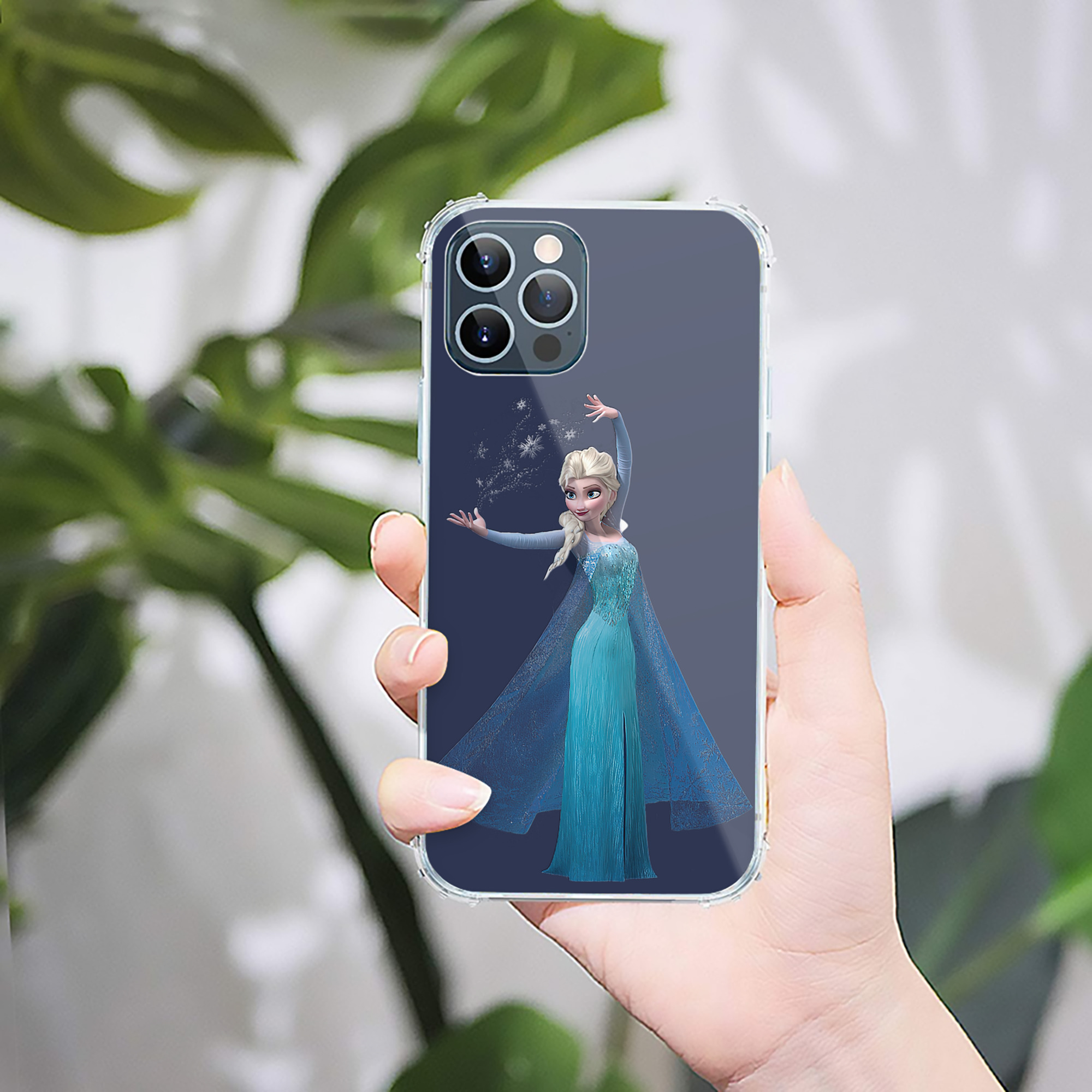 （画像用） アナと雪の女王 アンナ エルサ Frozen Anna Elsa 【iPhone 12シリーズ対応】透明スマホケース（クリアソフトケース）